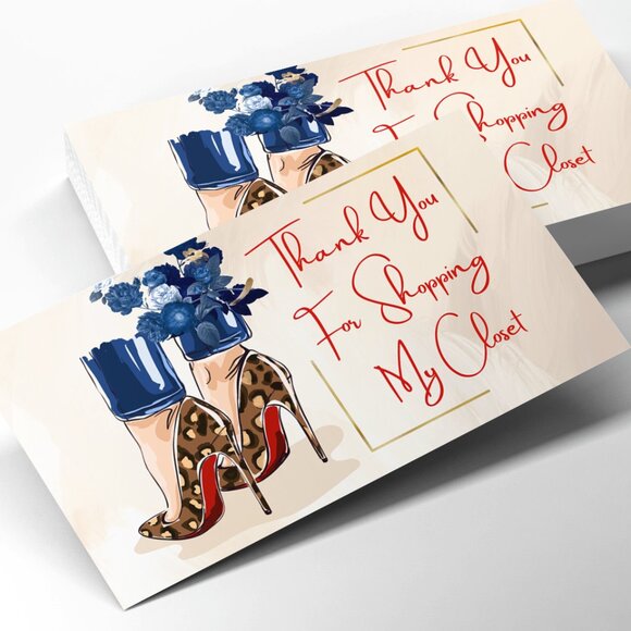 Thank You Cards For Small Businesses - Show Your Customers You Care 2" x 3.5" - Picture 1 of 3
